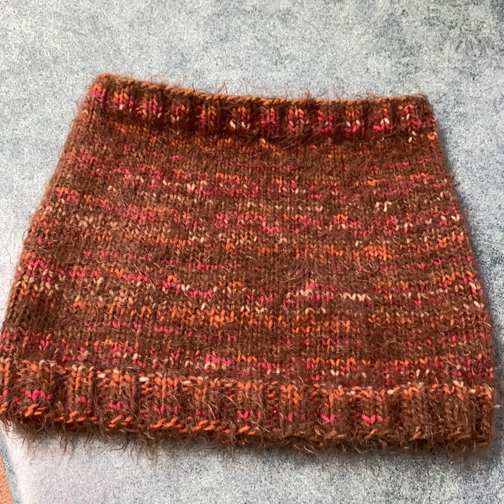 FINAL PRICE DROP New Hand-knit Neck Warmer Fall Colour Soft Wool Mix